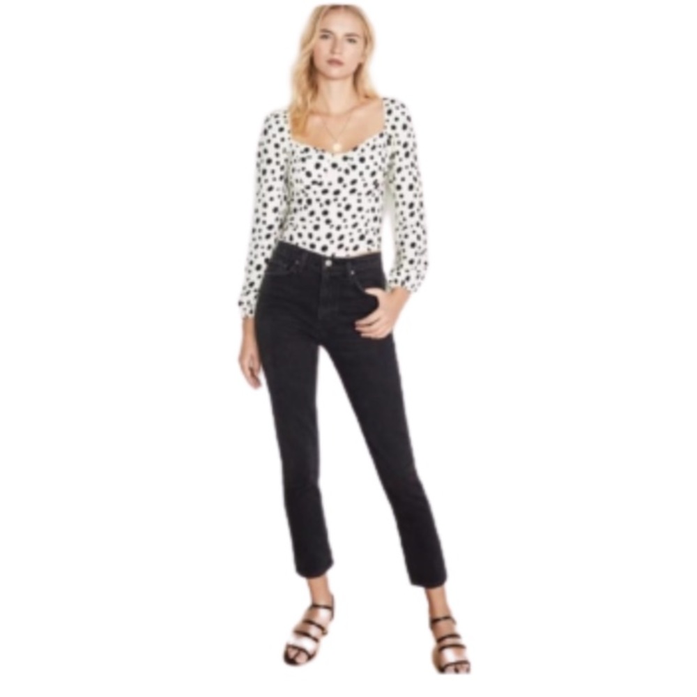 Reformation Crop Jeans 19430 Faded Black - 27
